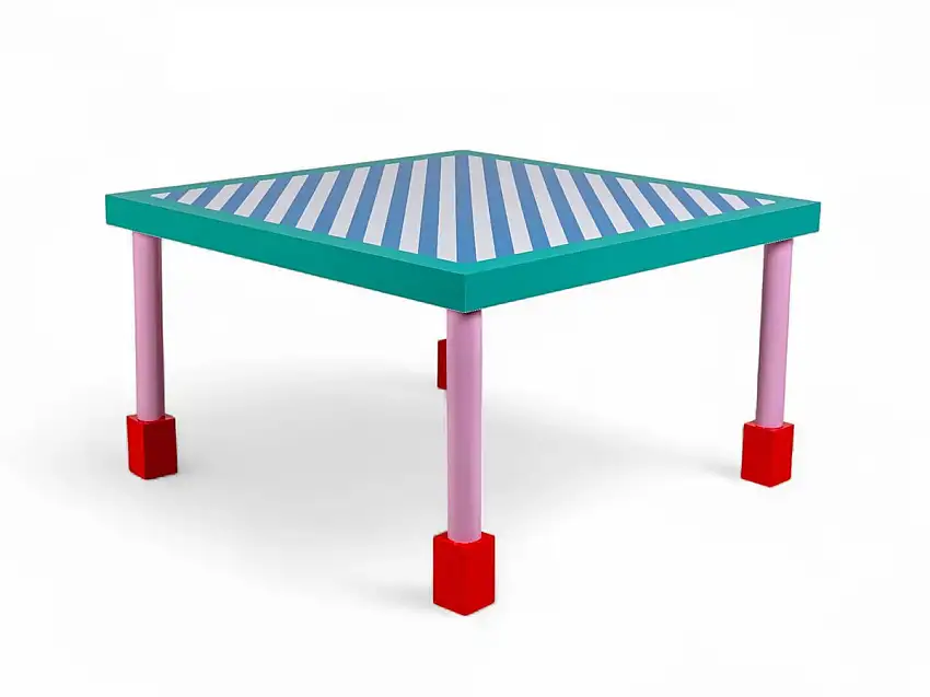 Seletti Supersquare Table Blue Stripes - Tavolo