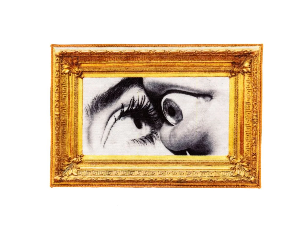 Seletti Toiletpaper Eye and Mouth Tappeto
