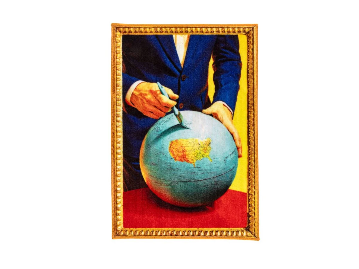 Seletti Toiletpaper Globe Tappeto