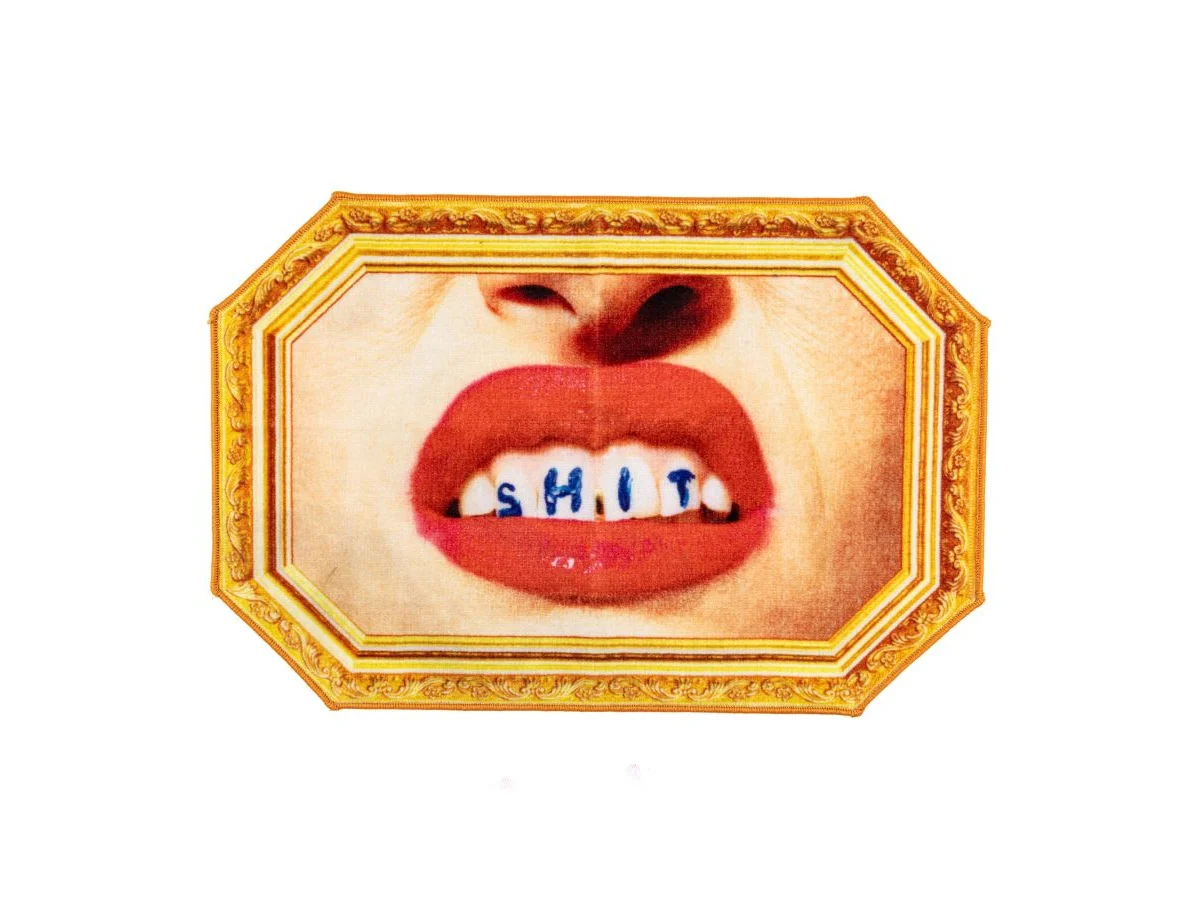Seletti Toiletpaper Shit Face Tappeto