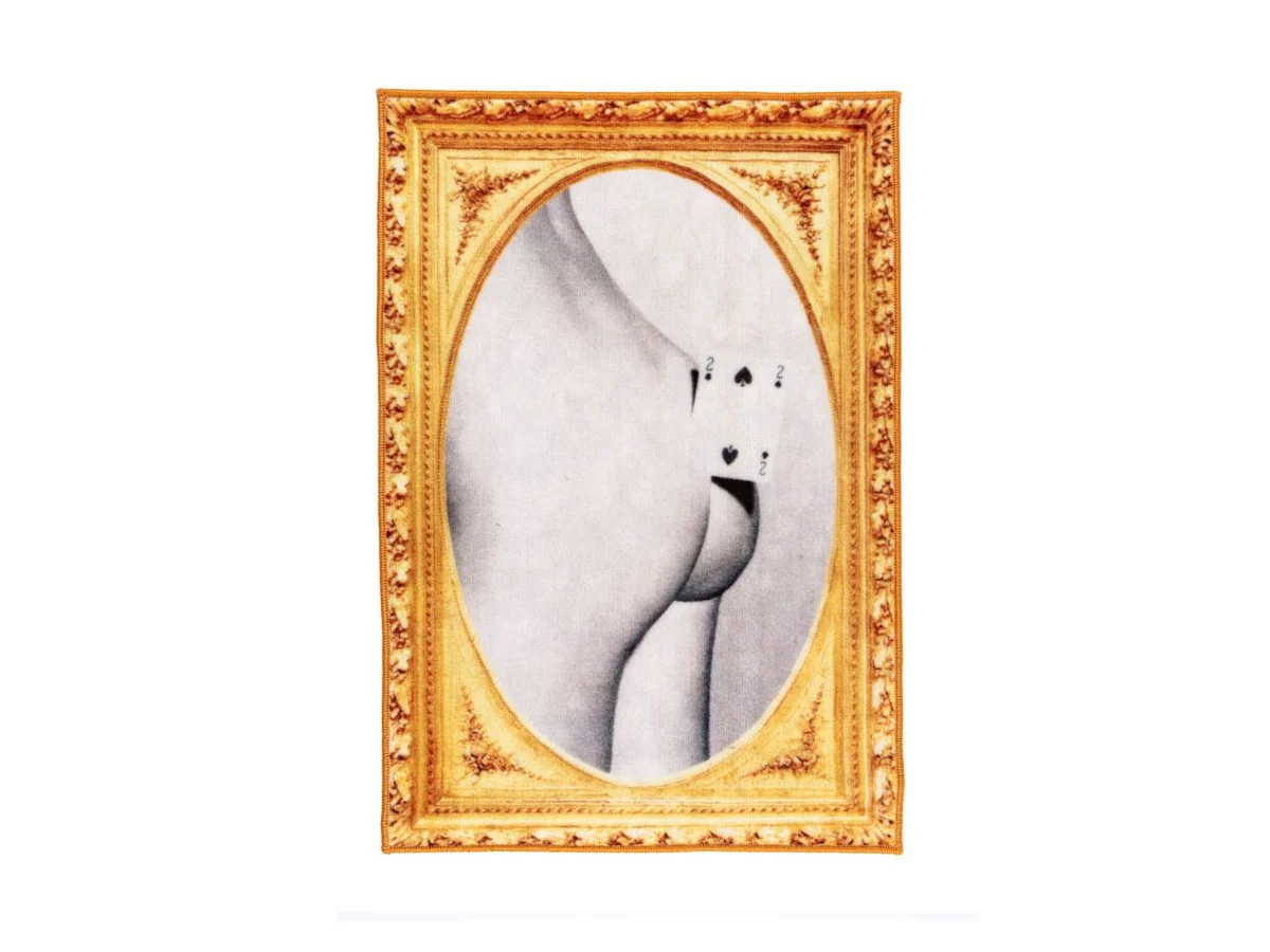 Seletti Toiletpaper Two of Spades Tappeto