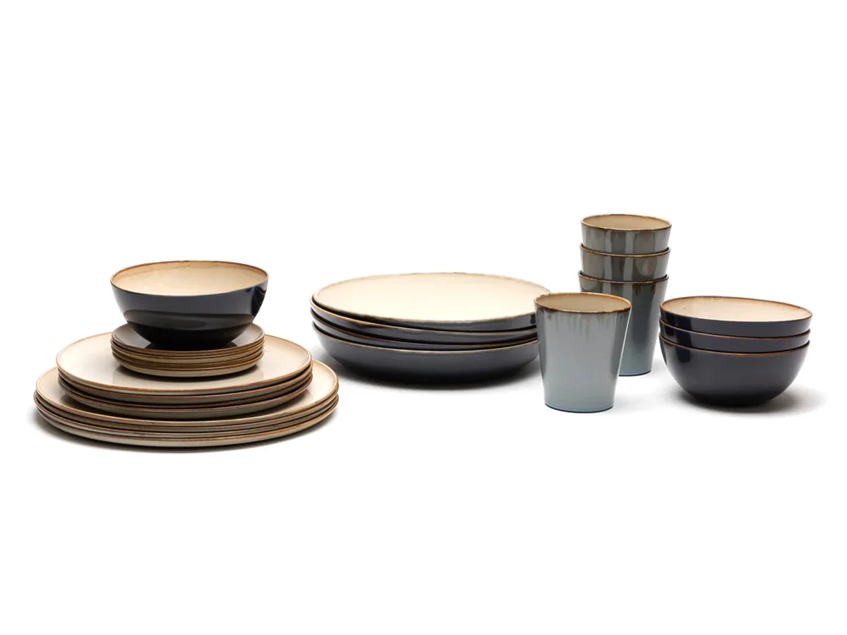 Serax Terres de rêves Servizio da tavola Misty Gray - Set 24 pezzi