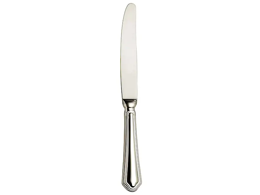 Broggi Serbelloni Coltello da Tavola Manico Cavo - Alpacca
