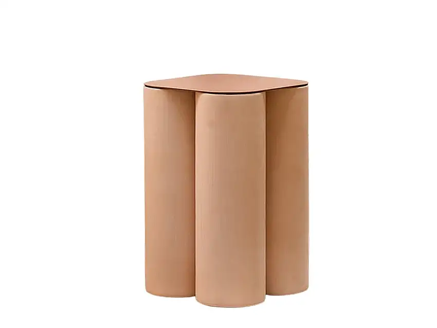 Uniqka Silos Tavolino - Metal & Nude