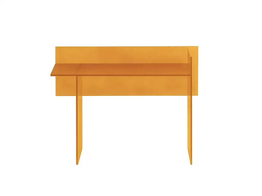 Glas Italia Simoon 08 Consolle - Giallo Topazio