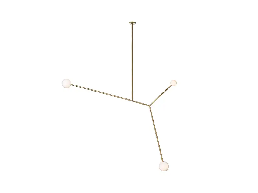 SkLO Angle 2.0 Lampada a Sospensione – Ottone Spazzolato