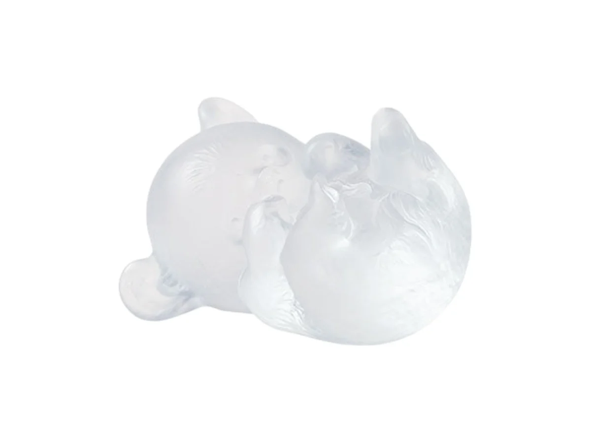Lalique Small Panda Lying Oggetto Decorativo