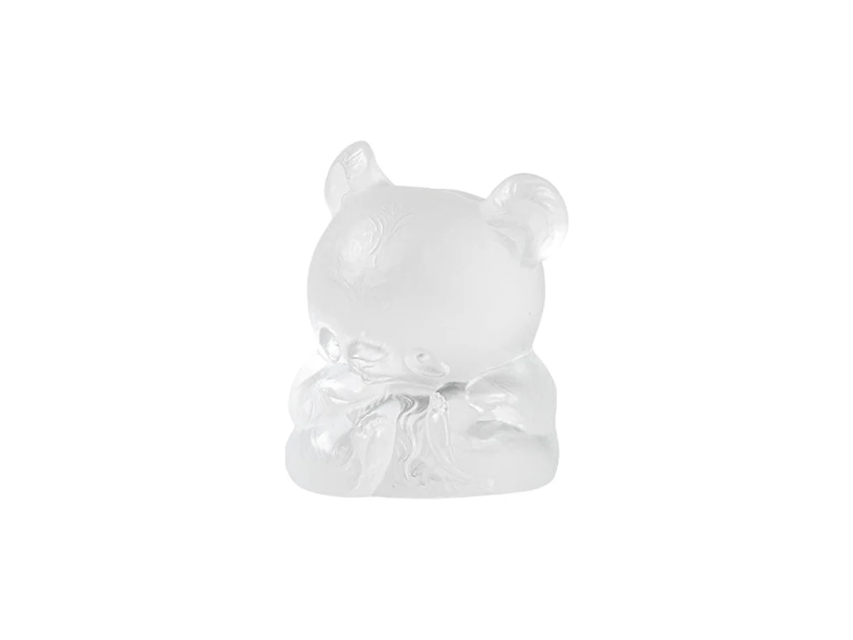 Lalique Small Panda Sitting Oggetto Decorativo