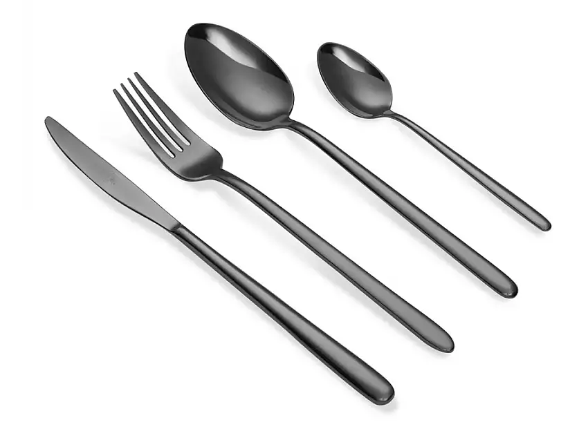 Broggi Stiletto  Set di posate da 24 pezzi - Nero