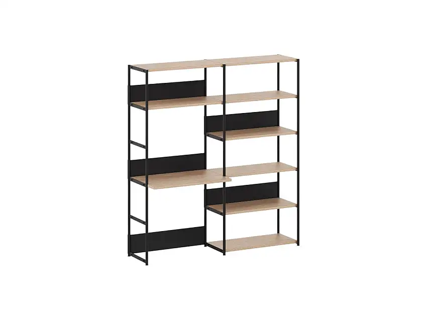 TipToe Unit Sistema Scaffali da Scrivania L. 164 cm - H. 180 cm