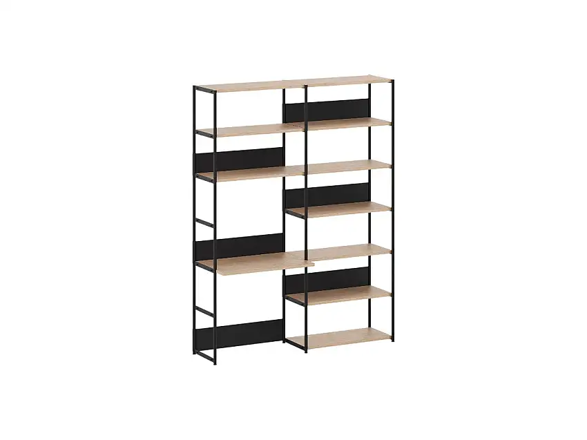 TipToe Unit Sistema Scaffali da Scrivania L. 164 cm - H. 215 cm