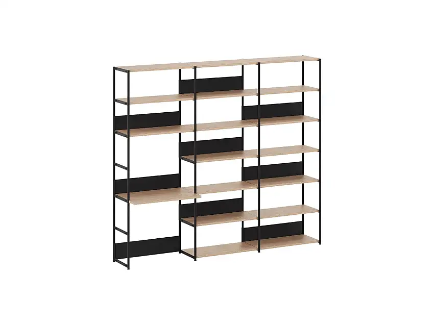 TipToe Unit Sistema Scaffali da Scrivania L. 244 cm - H. 215 cm