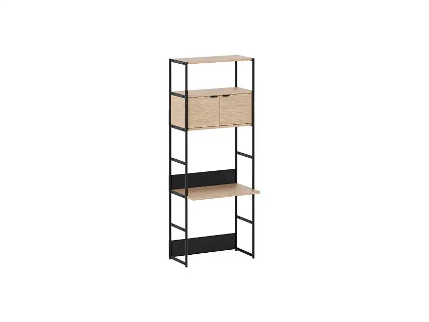 TipToe Unit Sistema Scaffali da Scrivania L. 84 cm - H. 215 cm con 1 Porta