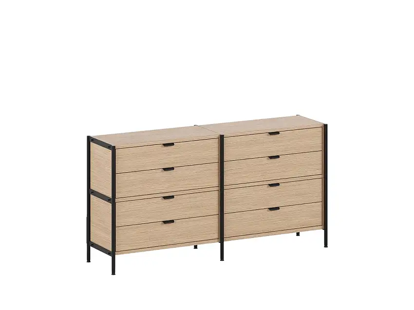 TipToe Unit Mensola Cassettiera 2 Colonne H. 85 cm