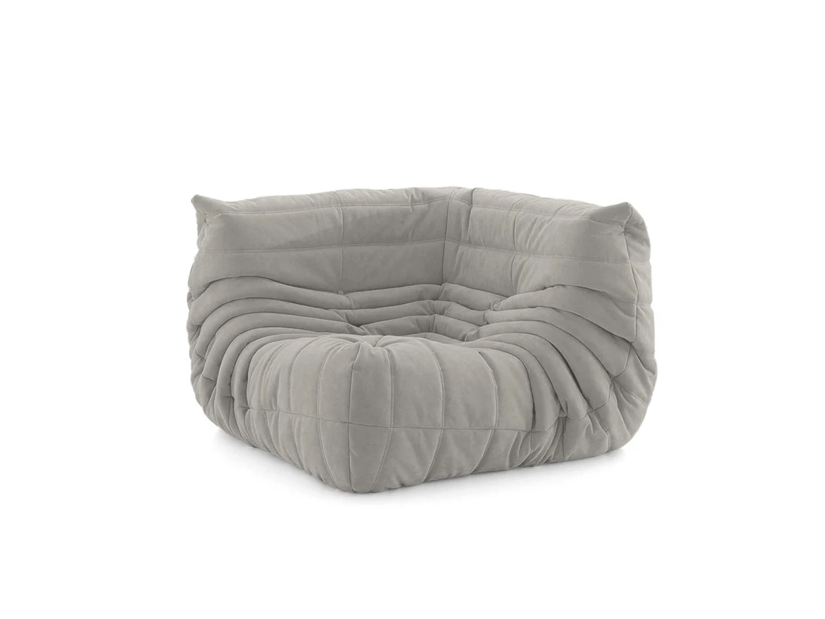 Ligne Roset Togo Modulo Angolare - Cat.S Alcantara Sand