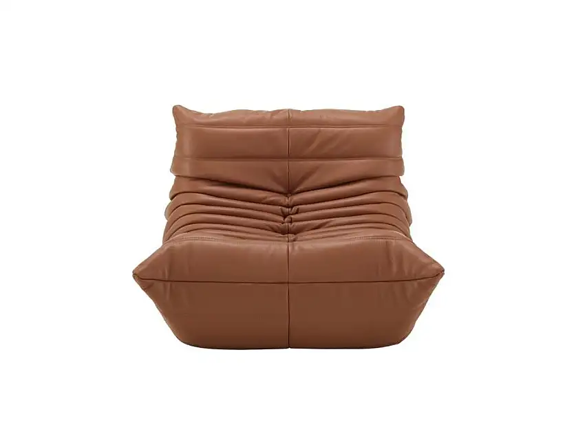 Ligne Roset Togo Poltrona - Cat.X Pelle Kyoto Gold