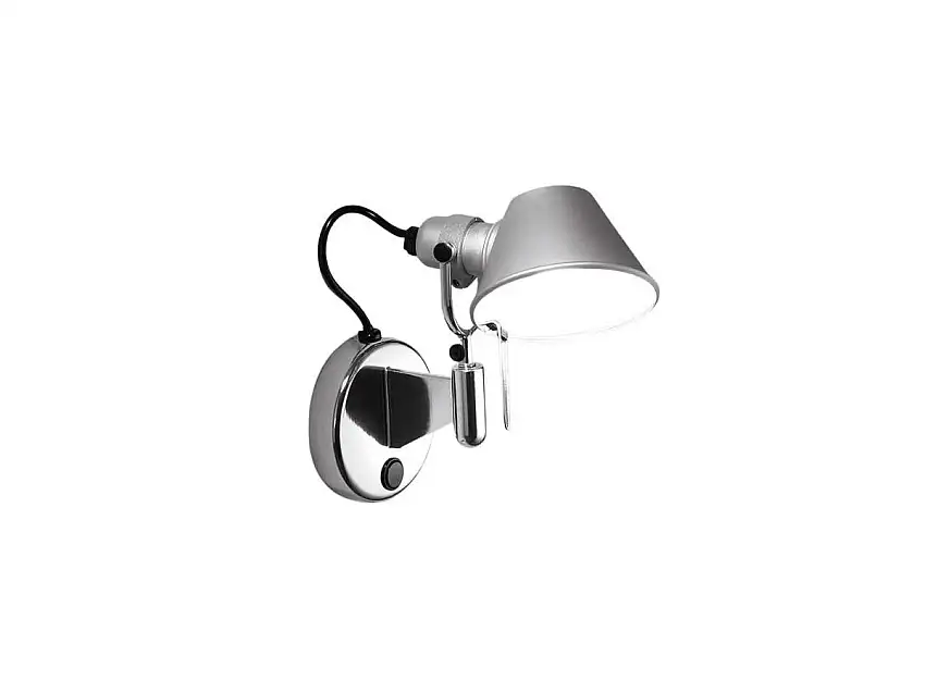 Artemide Tolomeo Micro Faretto Lampada da Parete - Con Interruttore