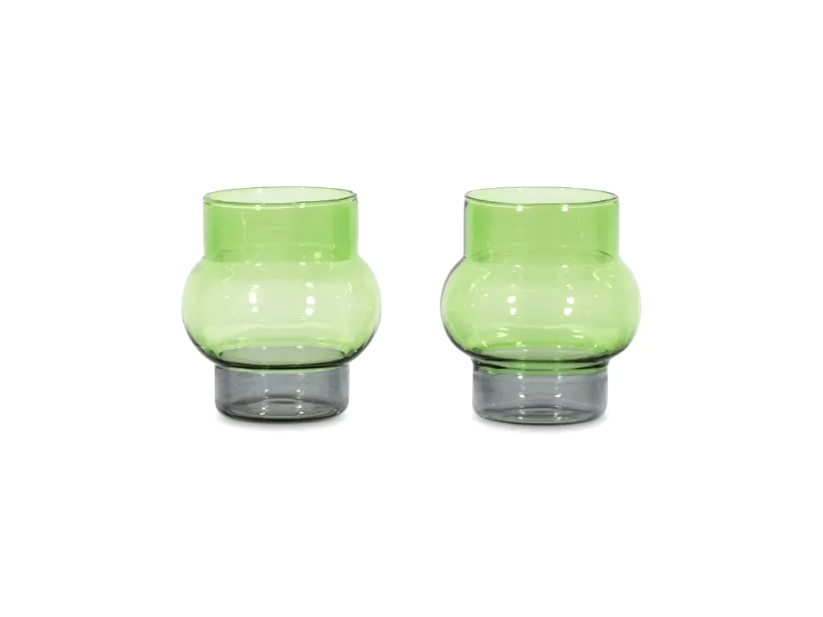 Tom Dixon Bump Bicchieri bassi Verde - Set di 2