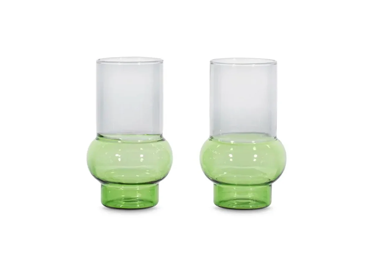 Tom Dixon Bump Bicchieri alti Verde - Set di 2