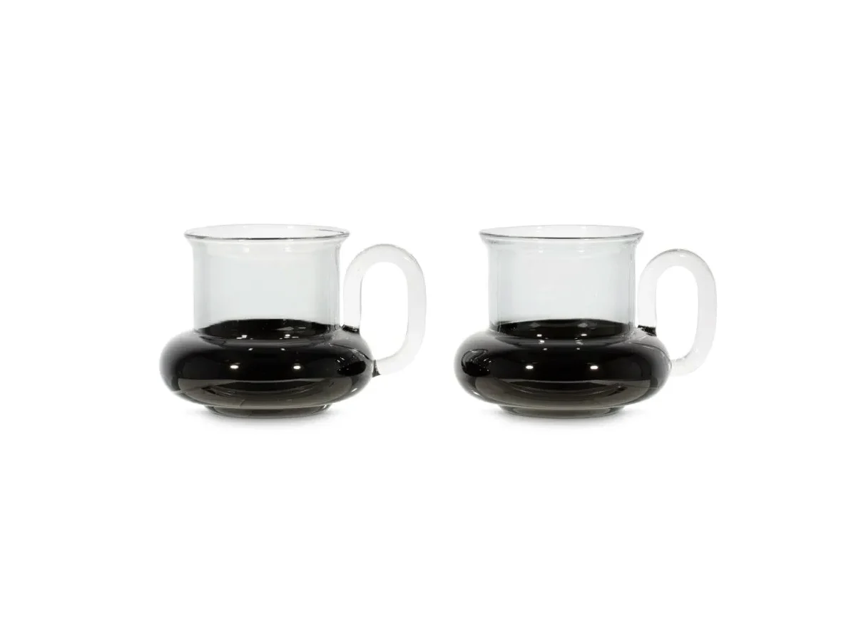 Tom Dixon Bump Tazze da tè nere - Set da 2
