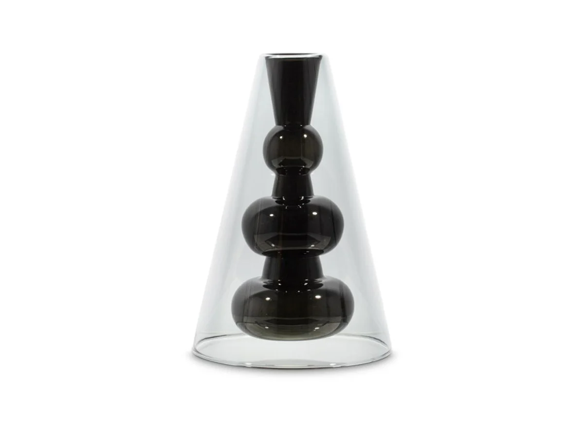 Tom Dixon Bump Vaso Cono - Nero