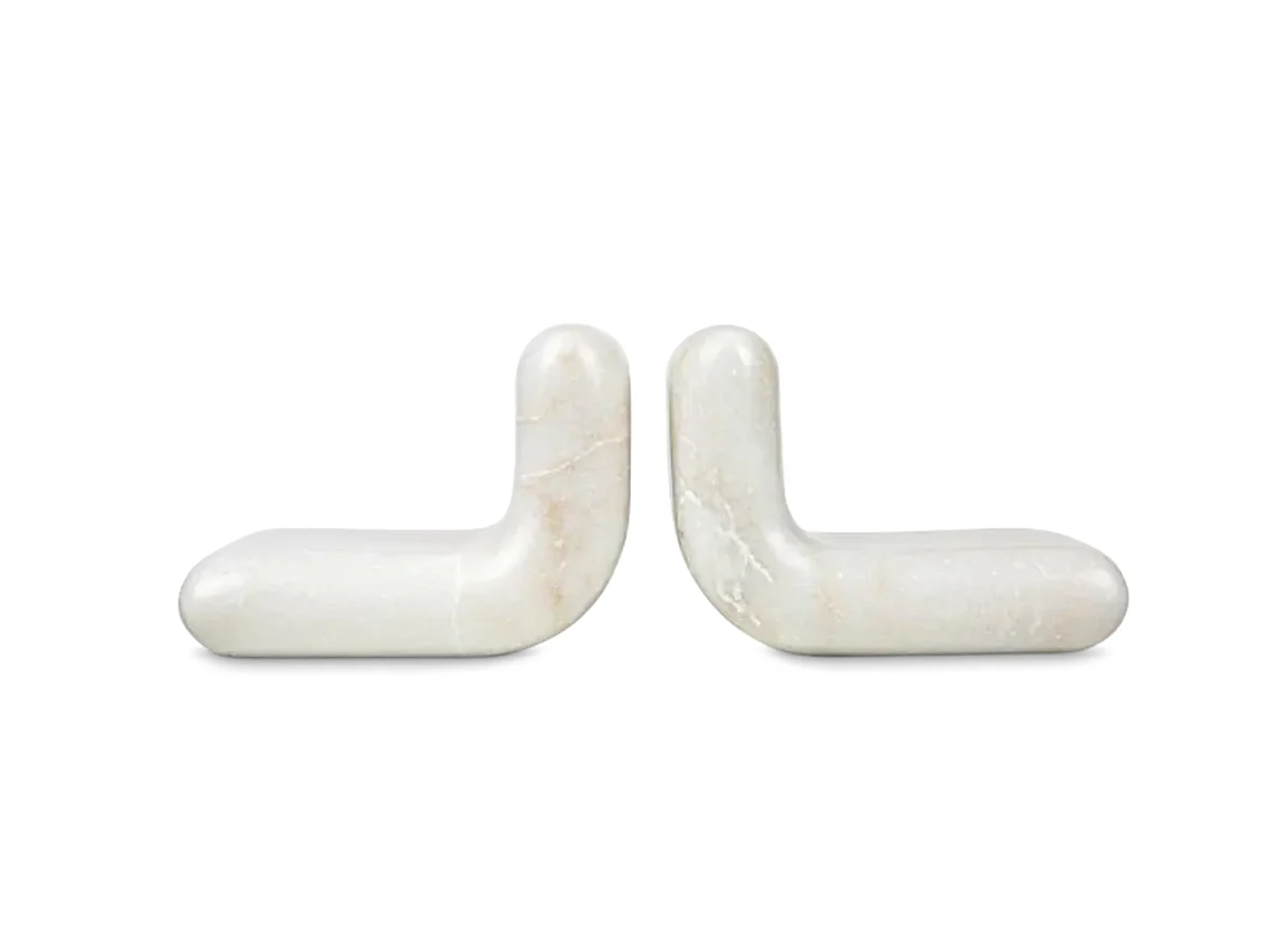 Tom Dixon Stone White Fermalibri  - Set di 2