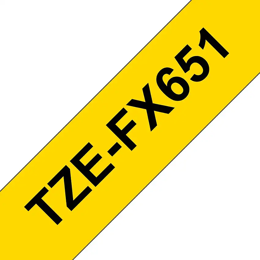 Brother TZE-FX651 nastro per etichettatrice Nero su giallo TZ cod. TZE-FX651