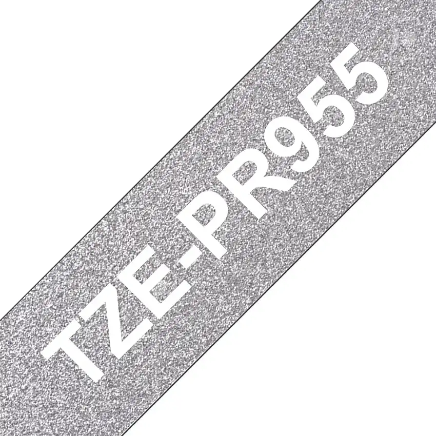 Brother TZE-PR955 nastro per etichettatrice Bianco su argento cod. TZE-PR955