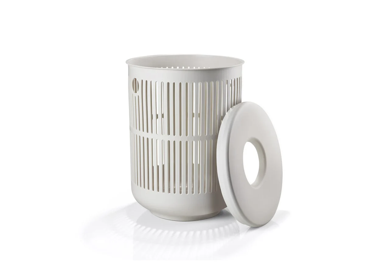 Zone Ume Cesto portabiancheria con coperchio - Soft Grey