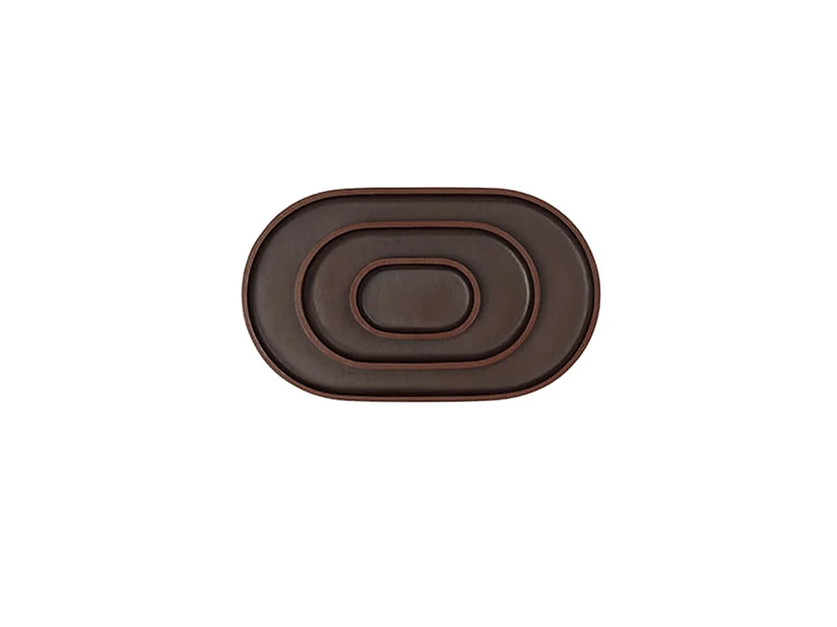 Uniqka Plato Oval Trio - Dark Brown