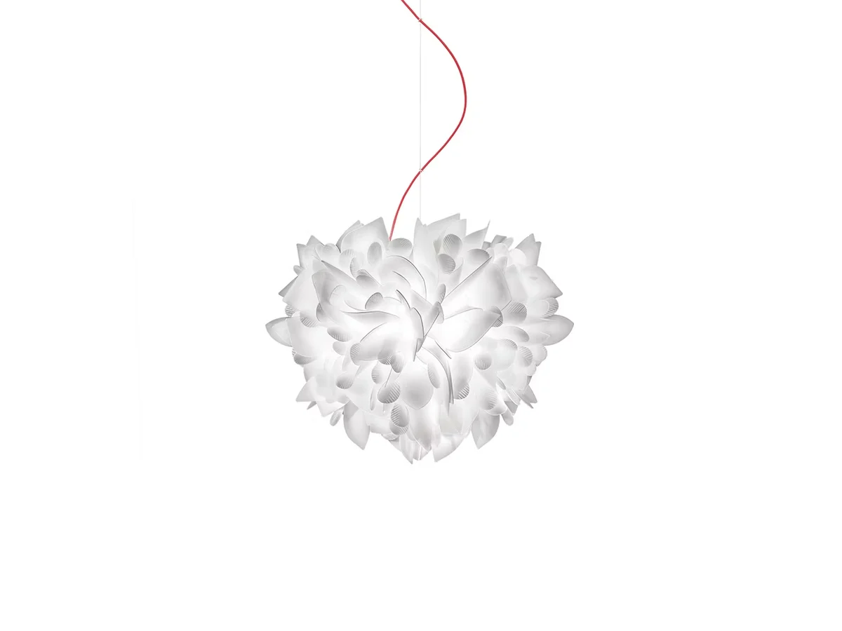 Slamp Veli Lampada a Sospensione Foliage Media - Cavo Rosso