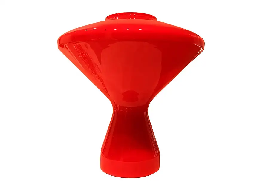 Venini Ballerina Vaso 696.10-Rosso / Lattimo