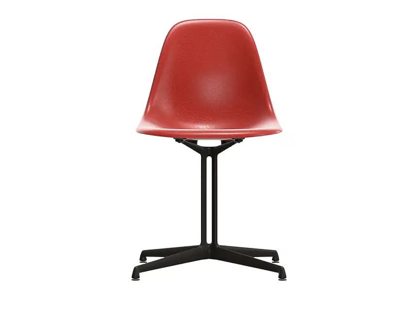 Vitra Eames Fiberglass Side Chair DSL Sedia - La Fonda/Basic Scuro