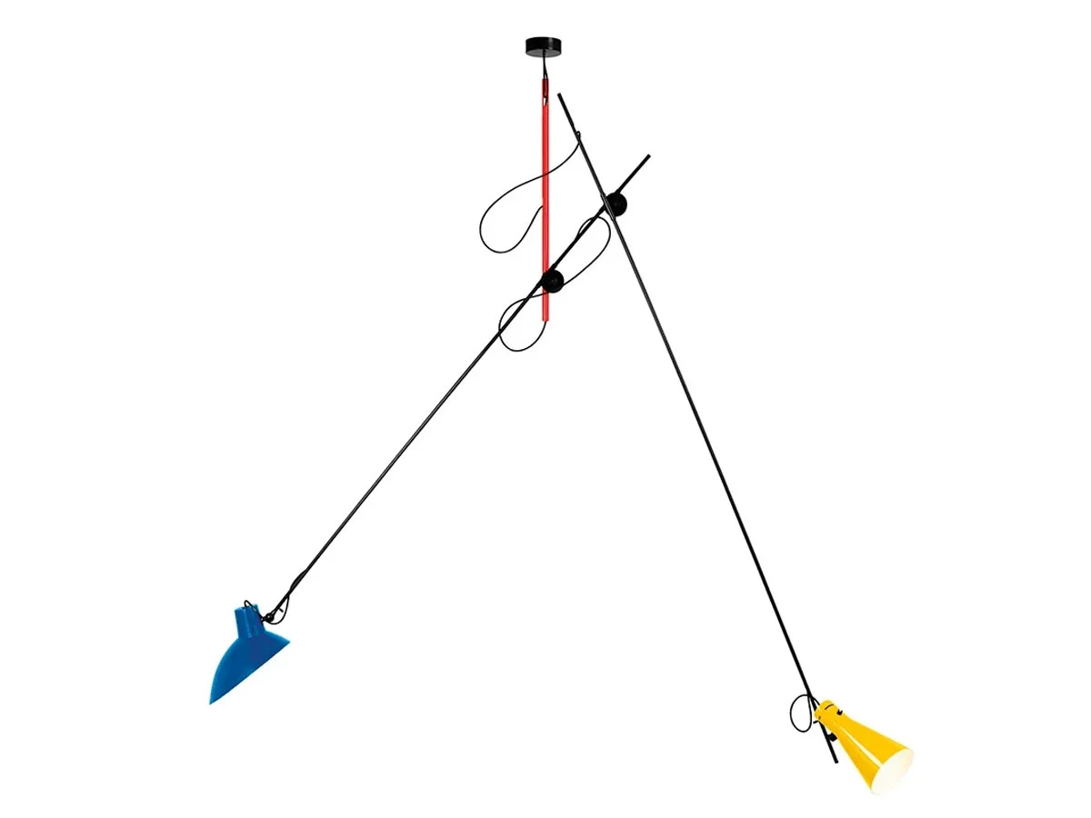Astep VV Cinquanta Lampada a Sospensione - Mondrian - Blu/Giallo