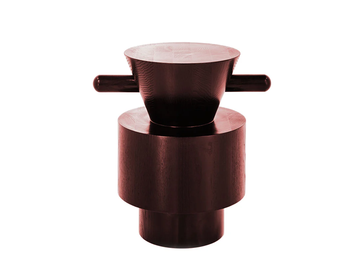 Wittmann Grain Cut Tavolino - RAL 8015