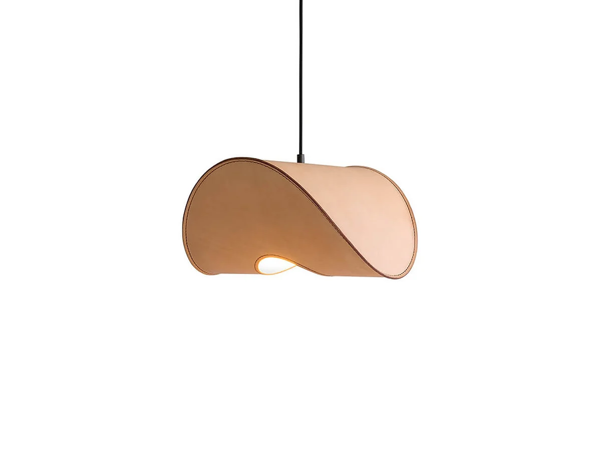 Uniqka Zero Lamp Leather - Lampada a Sospensione Piccola
