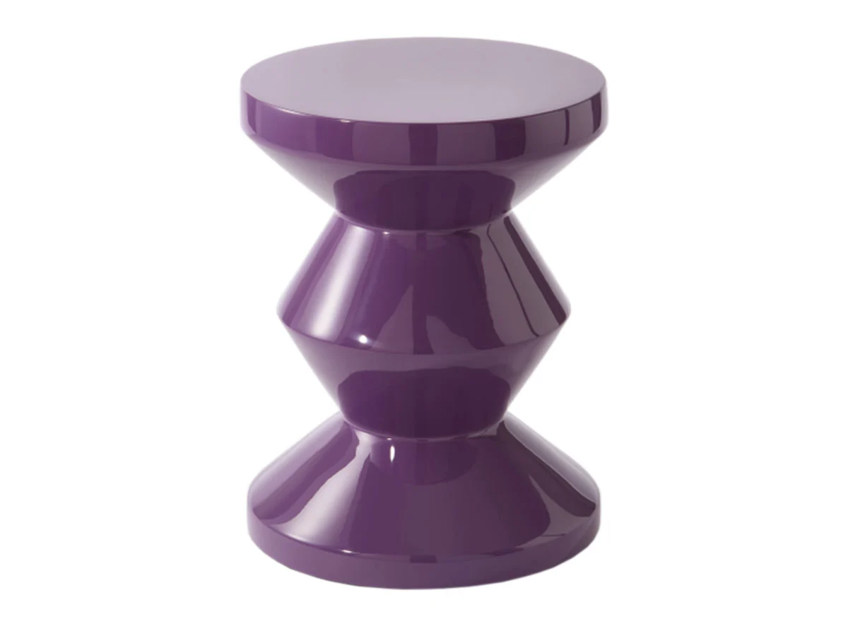 Pols Potten Zig Zag Sgabello - Viola Scuro